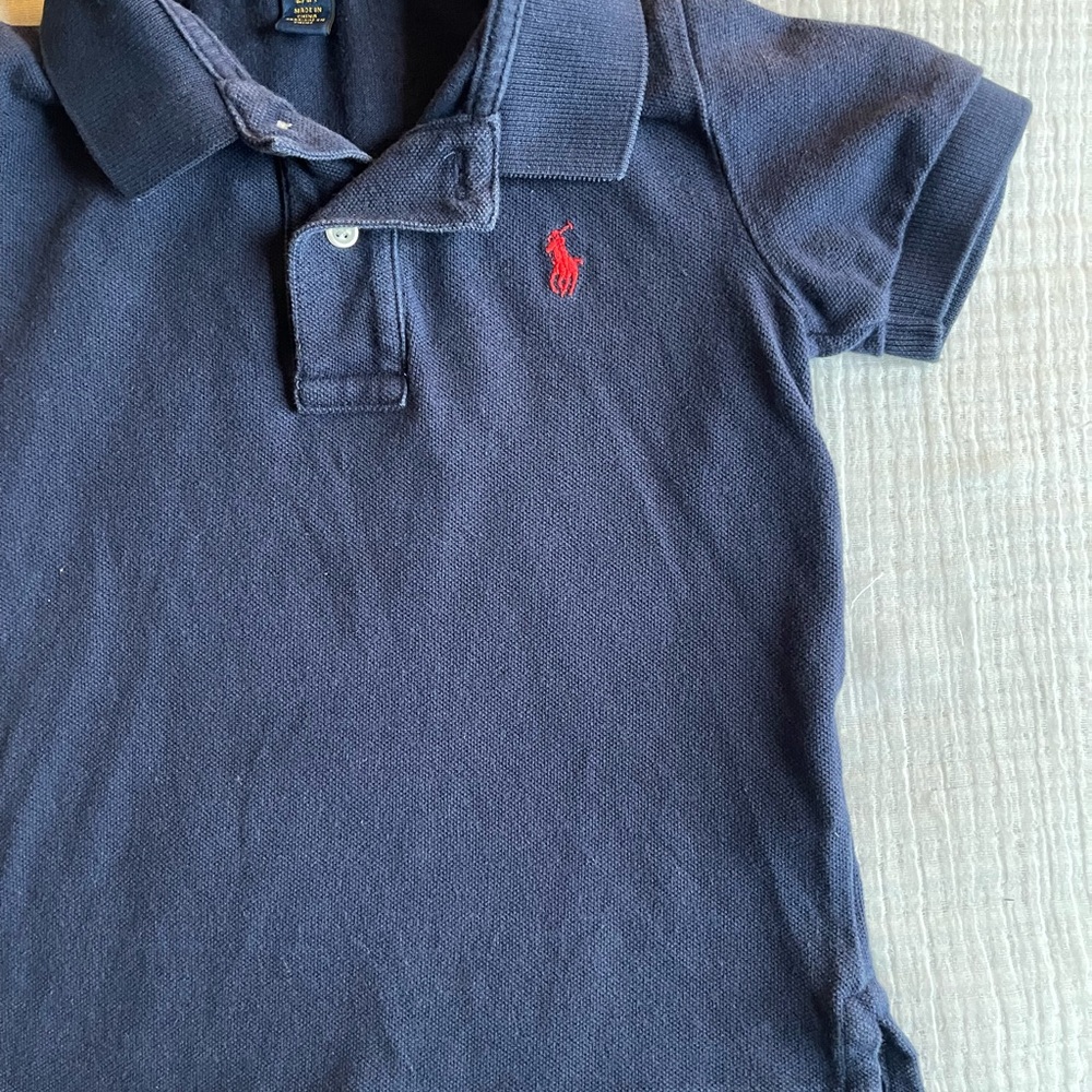 Polo by Ralph Lauren Kids Polo Shirt in Navy with Red Logo